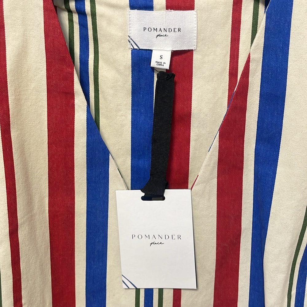 New Tuckernuck Pomander Place Americana Stripe Kira Mini Dress size Small - Picture 12 of 14